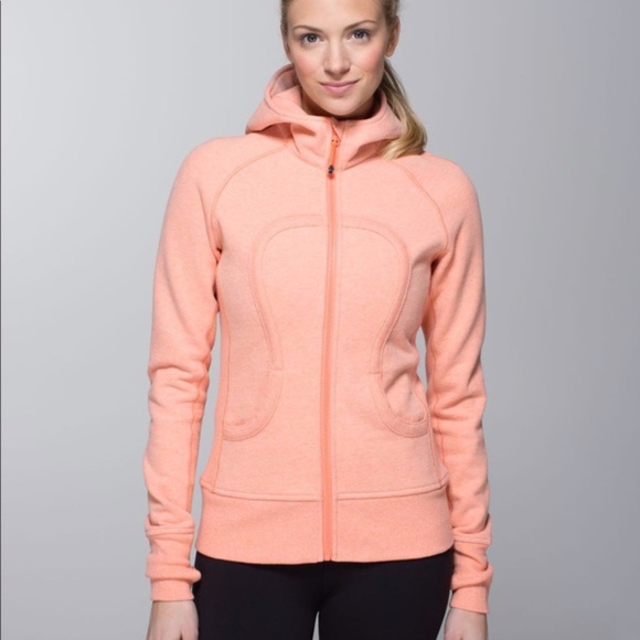 lululemon athletica Tops - Lululemon | Heathered Peach Scuba Hoodie